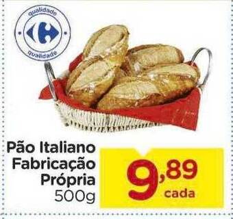 Carrefour Pão italiano fabricação própria oferta
