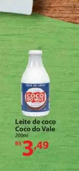 Leite de coco coco de vale