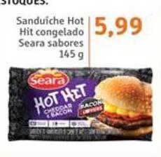 Sonda Sanduíche hot hit congelado seara sabores oferta