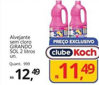 Supermercados Koch Alvejante sem cloro girando sol oferta