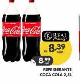 Supermercados Real Refrigerante coca cola oferta