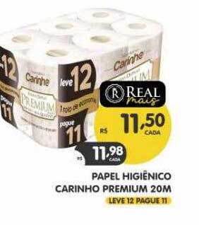 Supermercados Real Papel higiênico carinho premium oferta