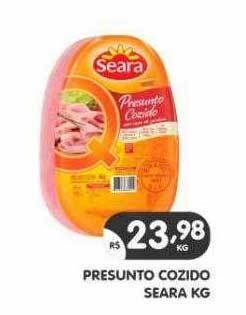 Supermercados Real Presunto cozido seara kg oferta