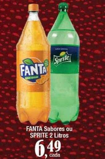 Supermercados Unidos Fanta sabores ou sprite oferta
