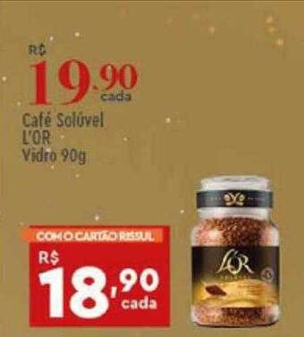 Supper Rissul Café solúvel l'or vidro oferta