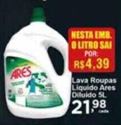 Rossi Supermercado Lava roupas Liquido Ares Diluido 1L oferta