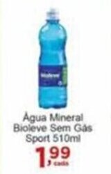 Rossi Supermercado Agua Mineral Bioleve sem gas Sport 510ml oferta