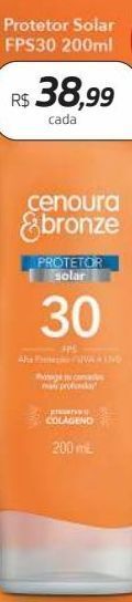 Drogal Protetor solar cenoura&bronze 200ml oferta