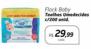 Drogal Toalhas umedecidas flock baby 200un oferta