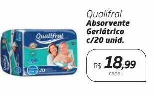 Drogal Absorvente geriátrico qualifral 20un oferta