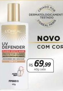 Drogal Protetor solar l'oréal 40g oferta