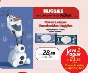 Drogal Lenços umedecidos huggies oferta