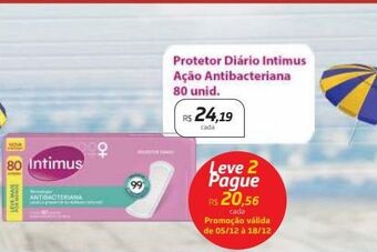 Drogal Protetor diário intimus 80un oferta