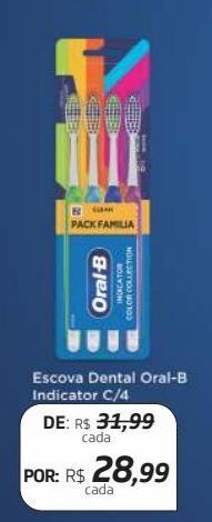 Drogal Escova dental oral-b c/4 oferta