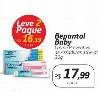 Drogal Bepantol baby creme preventivo de assaduras 15% off 30g oferta