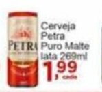 Rossi Supermercado Cerveja Petra Puro Malte lata 269ml oferta