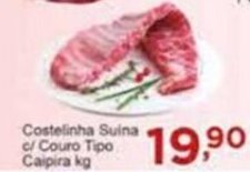 Rossi Supermercado Costelinha Suina c/ Couro Tipo Caipira 1kg oferta