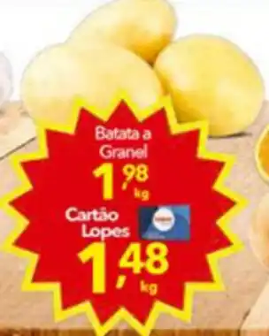 Lopes Supermercados Batata a Granel 1kg oferta