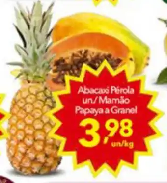 Lopes Supermercados Abacaxi Perola un/ Mamao Papaya a granel oferta