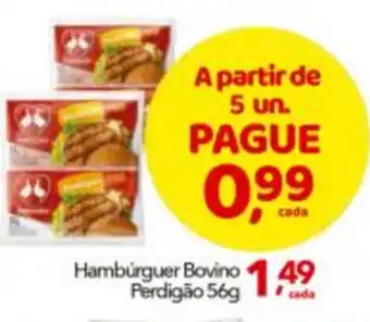 Lopes Supermercados Hamburguer Bovino Perdigao 56g oferta