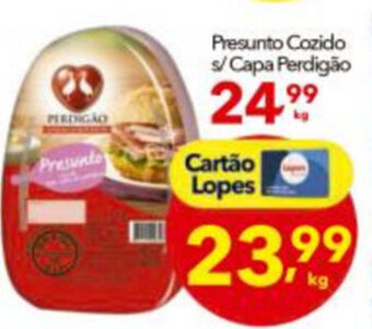 Lopes Supermercados Presunto Cozido s/ Capa Perdigao 1kg oferta
