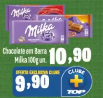Rede Top Chocolate em barra milka oferta