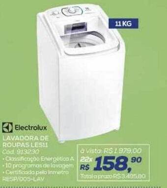 Lojas Colombo Electrolux lavadora de roupas les11 oferta