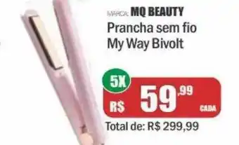 Rio Belleza Prancha sem fio my way bivolot marca mq beauty oferta