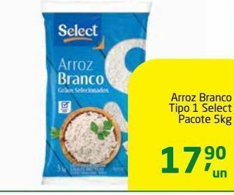 Tenda Atacado Arroz branco tipo 1 select pacote 5kg oferta