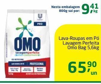 Tenda Atacado Lava-roupas em pó lavagem perfeita omo bag 5,6kg oferta