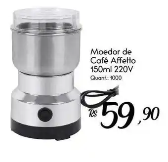 Giassi Supermercados Moedor de café affetto 150ml 220v oferta