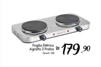Giassi Supermercados Fogão elétrico agratto 2 pratos oferta