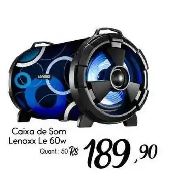 Giassi Supermercados Caixa de som lenoxx le 60w oferta
