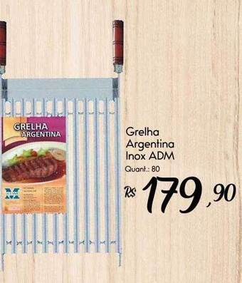 Giassi Supermercados Grelha argentina inox adm oferta