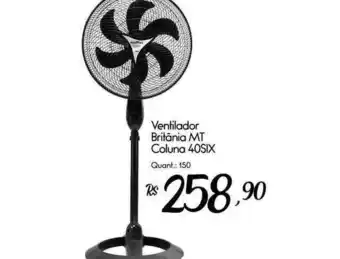 Giassi Supermercados Ventilador britânia mt coluna 40six oferta