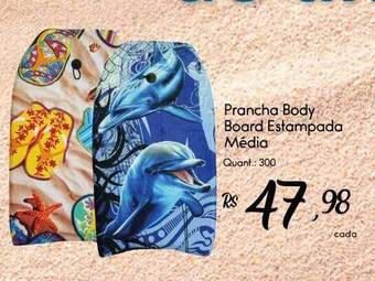 Prancha body board estampada média