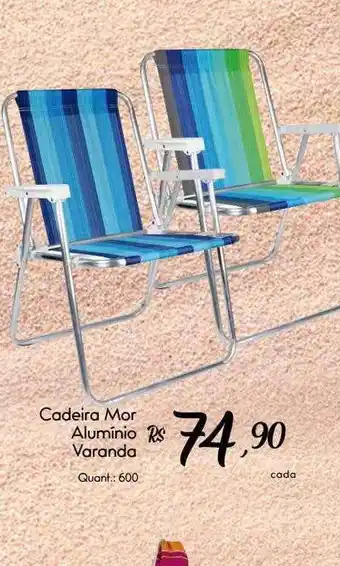 Giassi Supermercados Cadeira mor alumínio varanda oferta