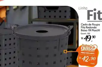 Giassi Supermercados Cesto de roupas fita redondo baixa plasútil oferta