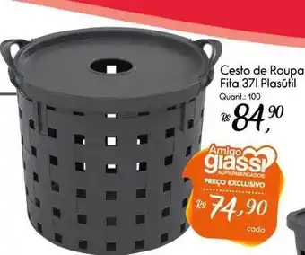 Giassi Supermercados Cesto de roupa fita plasútil oferta