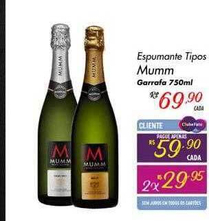 Muffato Espumante tipos mumm oferta