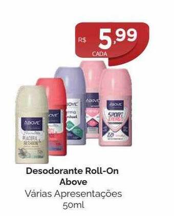 Drogarias Farmagnus Desodorante roll-on above várias apresentações oferta