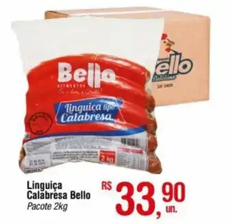 Fort Atacadista Linguica Calabresa Bello 2kg oferta