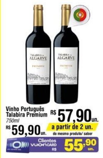 Fort Atacadista Vinho Portugues Talabira Premium 750ml oferta