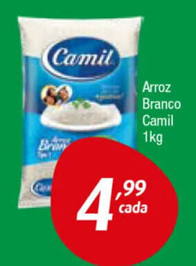 Inter Supermercados Arroz Branco Camil 1kg oferta
