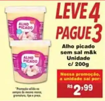 Supermercado Precito Alho Picado sem sal M&K unidade c/ 200g oferta