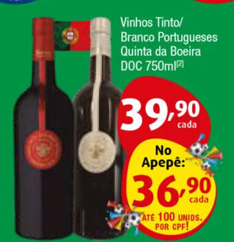 Vinhos Tinto/ Branco Portugueses Quinta da Boeira Doc 750ml