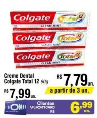 Fort Atacadista Creme Dental Colgate Total 12 90g oferta