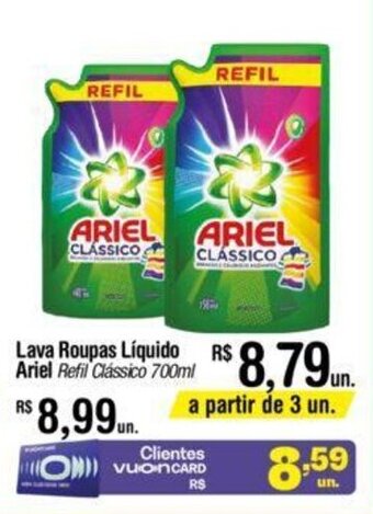 Fort Atacadista Lava roupas liquido Ariel 700ml oferta