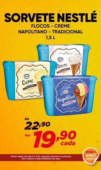 Dia Sorvete Nestle 1.5L oferta