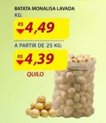 Assaí Atacadista Batata Monalisa Lavada 1kg oferta